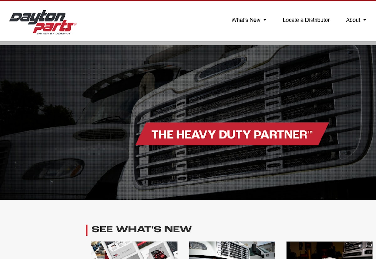 Dayton Parts launches new website Trucks, Parts, Service
