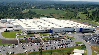 An overhead look of the BorgWarner Seneca, S.C., plant.