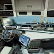 cab of a driverless truck