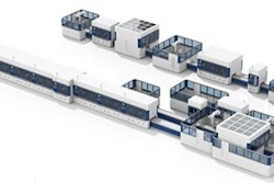 A drawing of the planned battery facility.