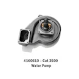A water pump for a Caterpillar 3500 engine.
