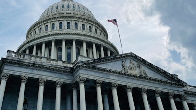 U.S. Capitol building image from the ground