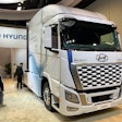 The Hyundai XCIENT fuel cell truck offers up to 450 miles of range.