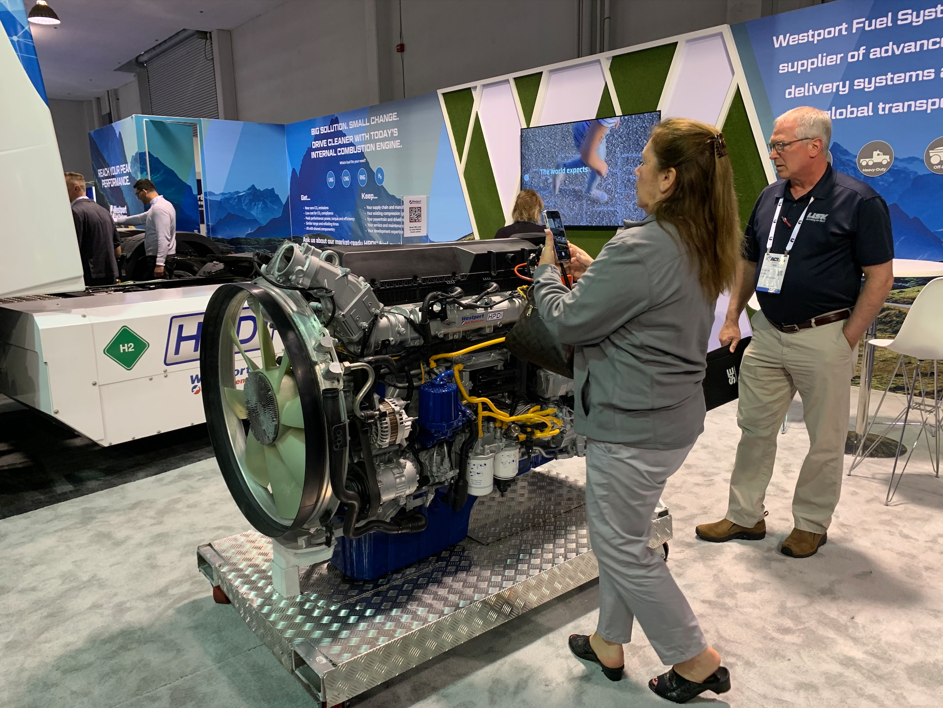 Westport&rsquo;s High Pressure Direct Injection display at ACT Expo earlier this month attracted plenty of attention. Westport, which advertises the system for natural gas and hydrogen engines, states on its website that &ldquo;HPDI with 40% biomethane delivers the same life cycle CO2 reductions as fuel cells using blue/green hydrogen blends, and can deliver zero [well-to-wheels] CO2 with pure biomethane.&rdquo;