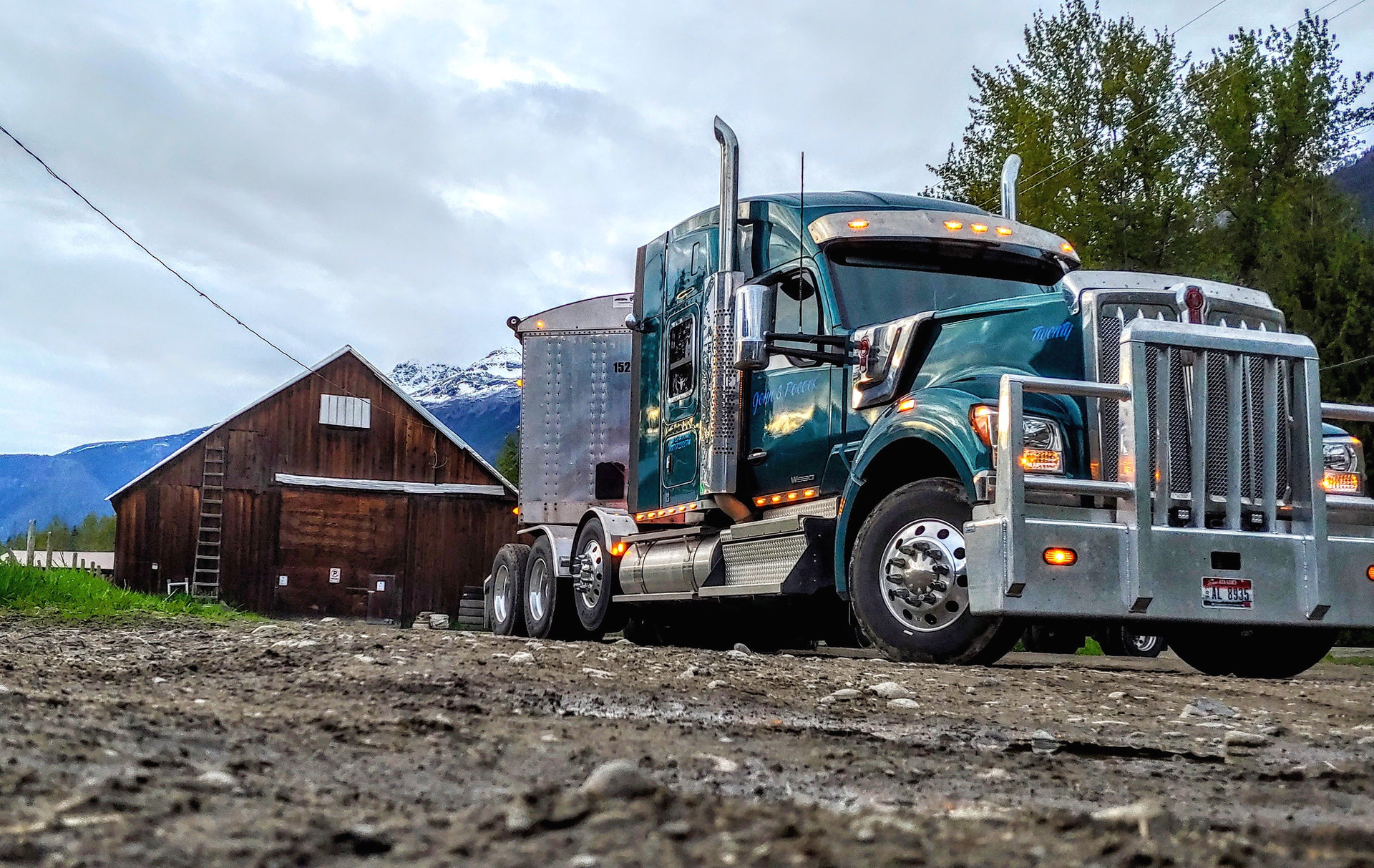 Kenworth Truck in mountains