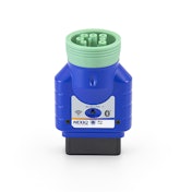 A small blue plug-in device with the NEXQI logo.