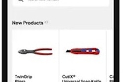 A screenshot of the KNIPEX app showing new products and a search bar.