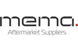 The logo for MEMA Aftermarket Suppliers in white, black and red.