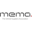 The MEMA logo in white, red and black