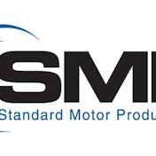 Standard Motor Products logo in blue, black and white.