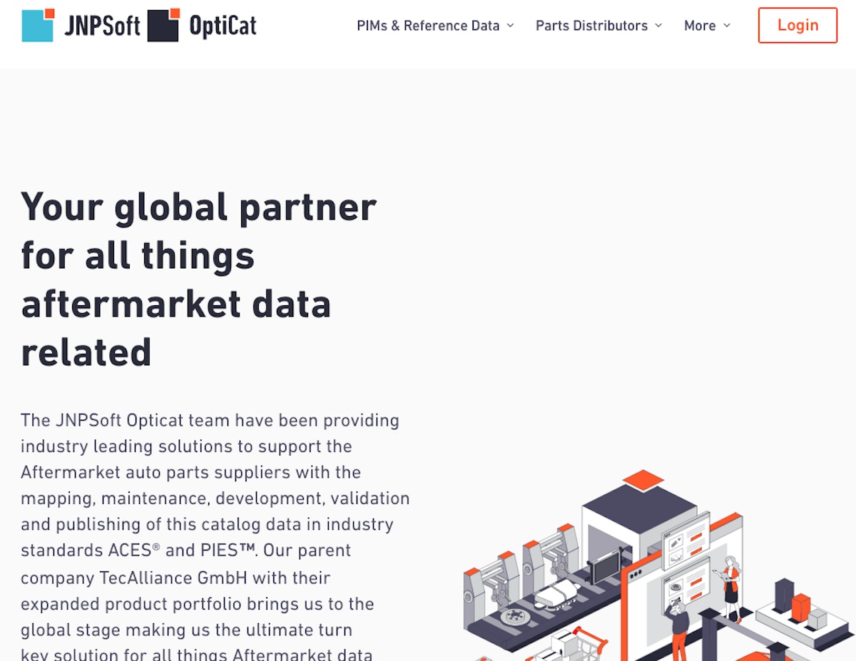 JNPSoft, OptiCat launch new website Trucks, Parts, Service