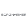 BorgWarner logo in black and white