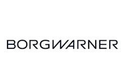 BorgWarner logo in black and white