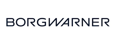BorgWarner logo in black and white