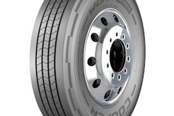 A picture of a tire that reads Cooper Work Series