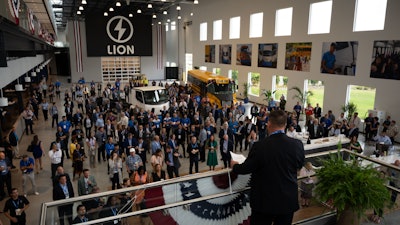 Lion Electric's Joliet, Ill., facility opening event