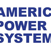 The American Power Systems logo in red, white and blue.