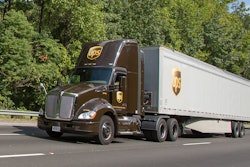 UPS semi truck
