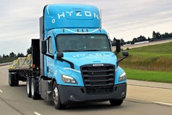 Hyzon Motors tractor on highway