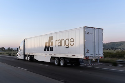 Range Energy electric trailer on a highway