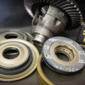 A display of bonded pistons from TransTec