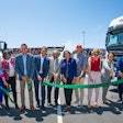 Ribbon cutting at new charging station at Port of Long Beach