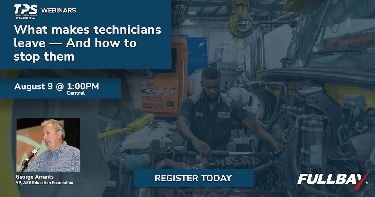 TPS, Fullbay webinar to look at why technicians leave, and how to stop them