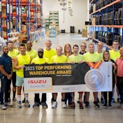 Isuzu's Scranton, Pa. warehouse team is recognized