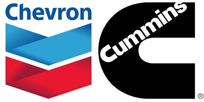 The Chevron and Cummins logos side by side.