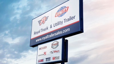 Royal Truck & Utility Trailer signage