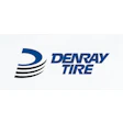 Denray Tire's logo with a half tire stylized into a D and blue writing.