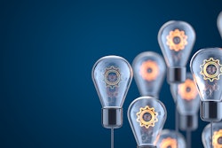 Lightbulbs illuminated