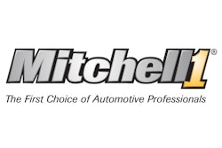 The Mitchell 1 logo in silver, gold and black with the caption 'The First Choice of Automotive Professionals.'