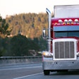 Used truck on the highway