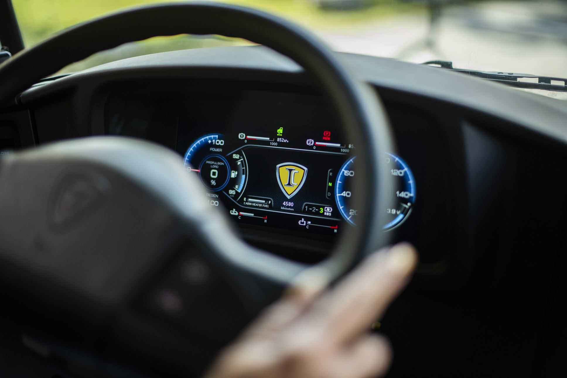 Navistar International tractor dashboard