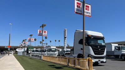 Tom's Truck Center location in California with Nikola truck