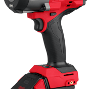 A bright red Milwaukee impact wrench.