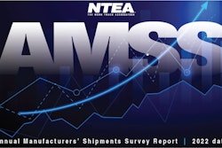 A graph with the text NTEA The Work Truck Association, AMSS, Annual Manufacturers' Shipments Survey Report, 2022 data.