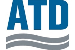 Blue, white and gray American Truck Dealers logo