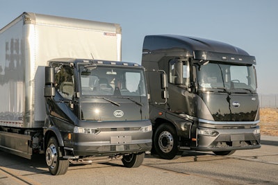 BYD Trucks parked together