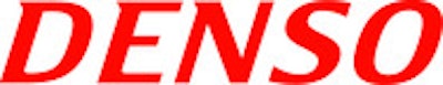 The red and white Denso logo