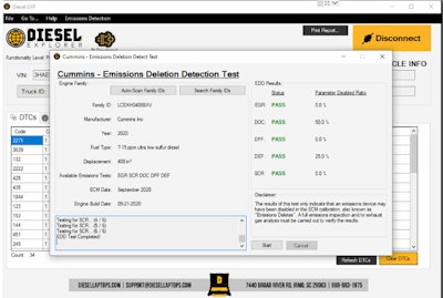 A screenshot of Diesel Explorer Pro.