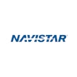 The Navistar logo in white and blue.