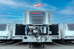 TRUs with the Cargobull North America logo and the Utility Trailer logo.