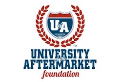 The University of the Aftermarket Foundation logo with laurels and a shield.