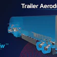 A blue graphic with the ZF logo and OptiFlow trailer aerodynamics logo