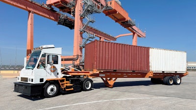 Orange EV HUSK-e Series terminal tractor