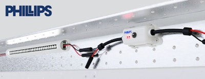 A strip of Phillips lights with a motion sensor.