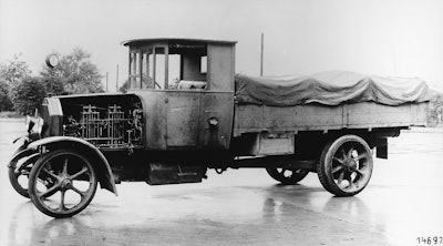 First diesel truck from Daimler Benz