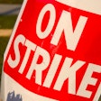 On strike sign